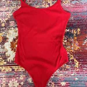 Brandy Melville Red Bodysuit